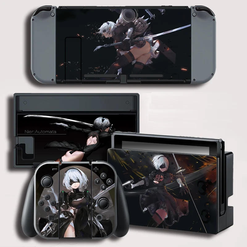 Игра YoRHa № 2 Тип B кожи Стикеры для nintendo Switch NS консоли+ контроллер+ подставка держатель Цвет Стикеры