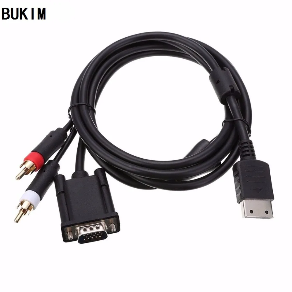 Аудиокабель BUKIM с высоким разрешением VGA Звуковой адаптер RCA HD PAL NTSC для Sega Dreamcast SEGA