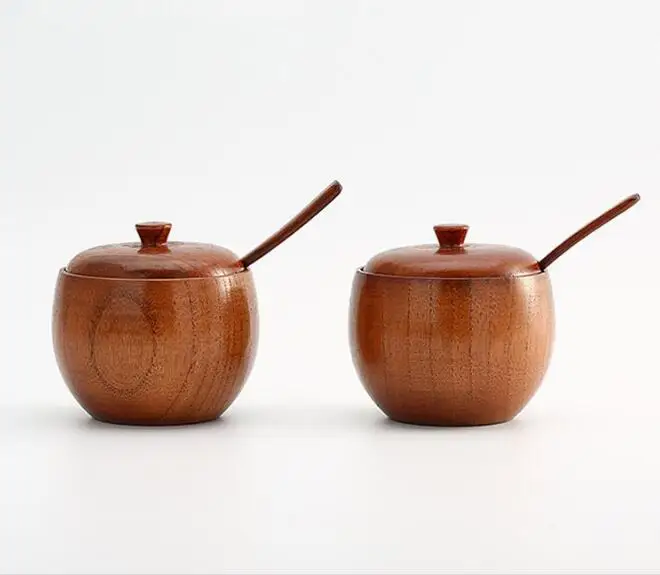 1 шт. банка для специй искусственная сахарница с крышкой ложка деревянная коробка