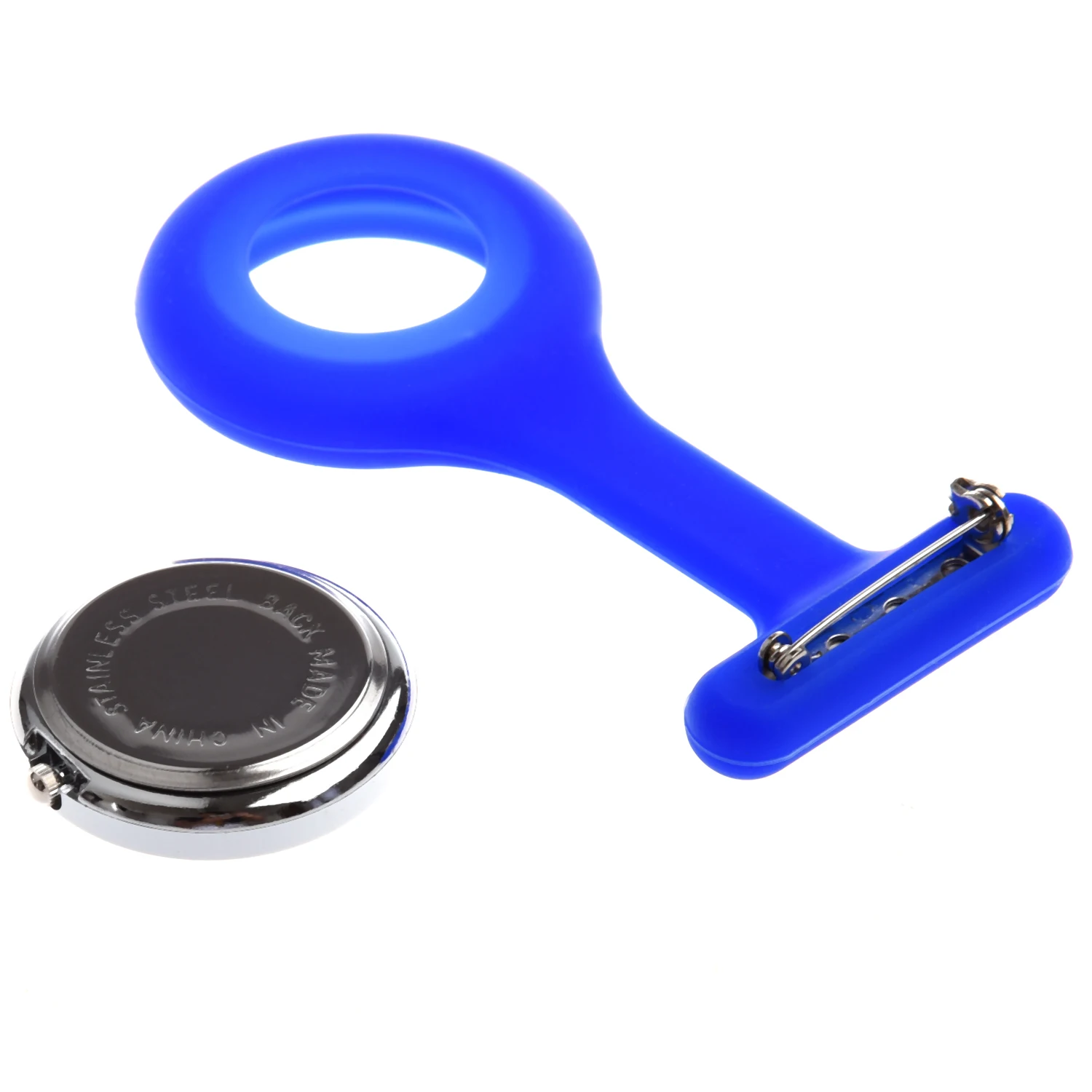 Новые мини Синие Силиконовые Медсестры Брошь Туника Fob часы медсестры карманные