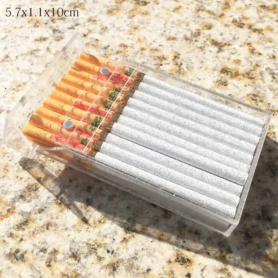 Cigarette Box YS140 Коробка для сигарет тонкая/прочная прозрачная коробка для сигарет крышка пластиковая коробка для сигарет аксессуары для женщин 3 размера - Цвет: Cigarette Box YS140