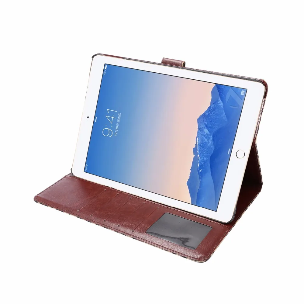 Для Apple iPad Pro 9 7 дюйма с леопардовым принтом из искусственной кожи подставка чехол