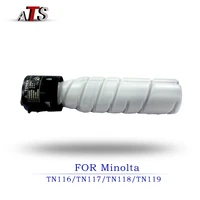 2pcs toner cartridge copier for konica minolta tn116 117 118 119 bizhub bh206 bh226 bh246 bh164 bh184 bh7718 bh185 photocopier