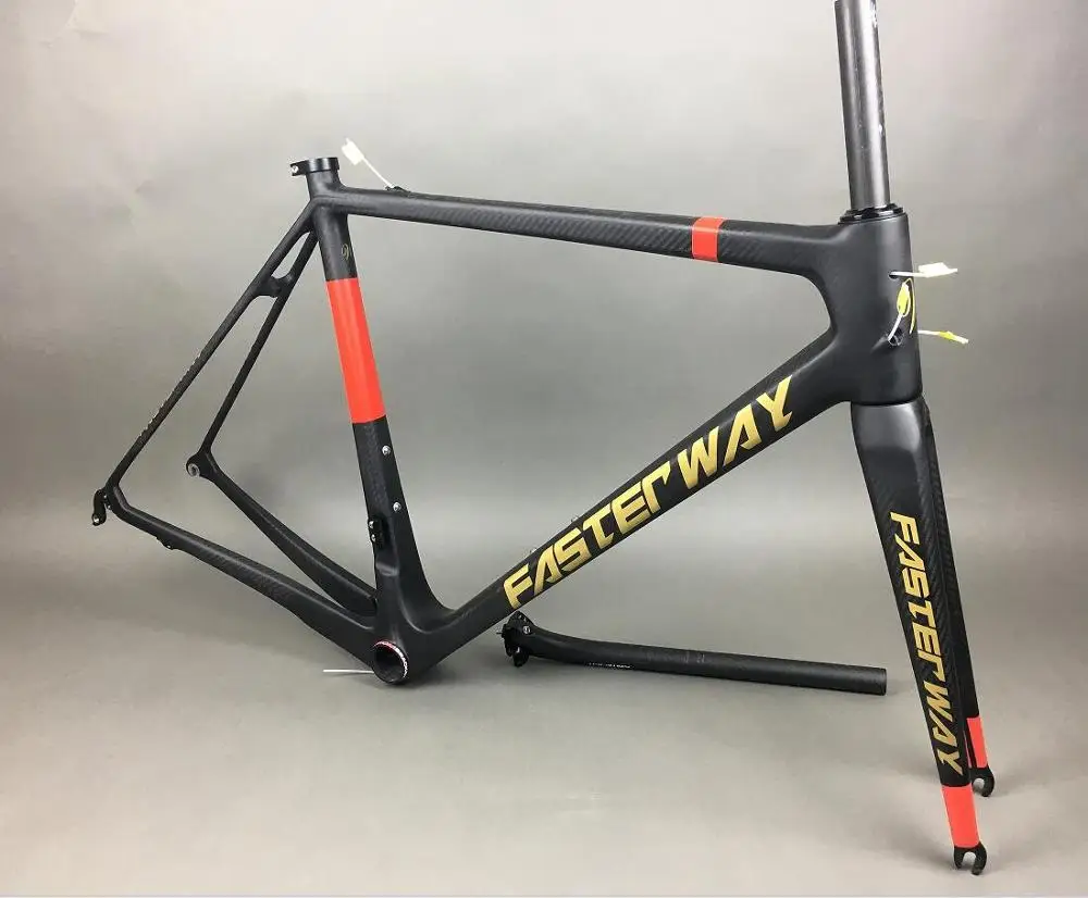 Виды живописи на выбор FASTERWAY PRO 3 k ткет набор рам для дорожных велосипедов: карбоновая рама+ подседельный штырь+ вилка+ зажим+ гарнитура, ems - Цвет: F05
