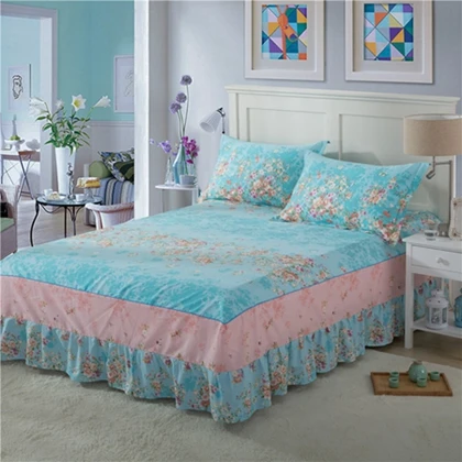 Fitted Sheet8 Геометрическая Полосатая юбка для кровати, гофрированная простыня для принцессы, покрывало из хлопка, плотная простыня для близнецов, покрывало для королевского размера - Цвет: Fitted Sheet8