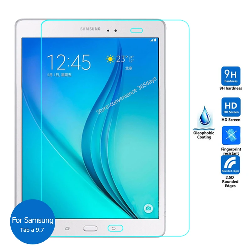 Закаленное стекло для Samsung Galaxy Tab A 9 7 защита экрана защитная пленка на TabA SM T550 T555 P550