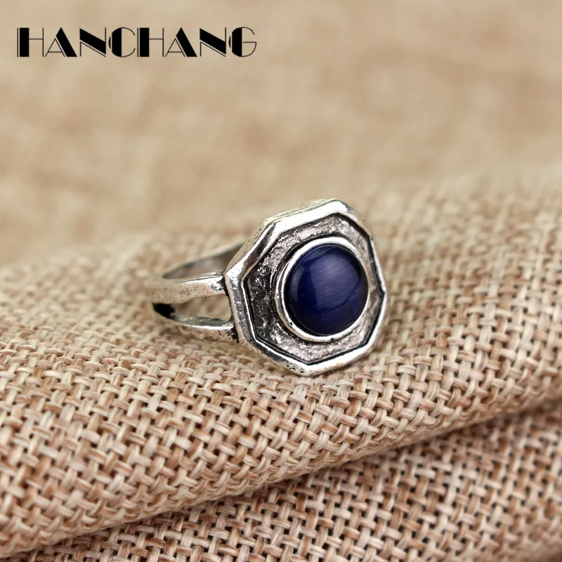 Вампира Дневники оригиналы Семья кольца с украшением в виде синих кристаллов и