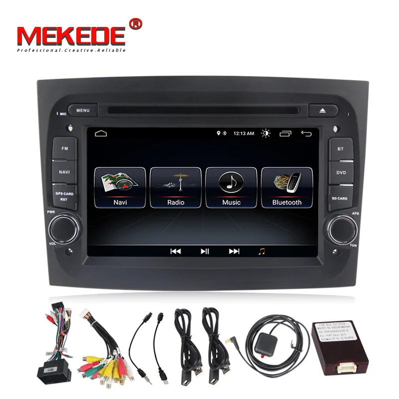MEKEDE HD 2din Android 8 1 Автомобильный DVD радио плеер Мультимедиа Для Fait Doblo 2015 2016 с BT Wifi GPS