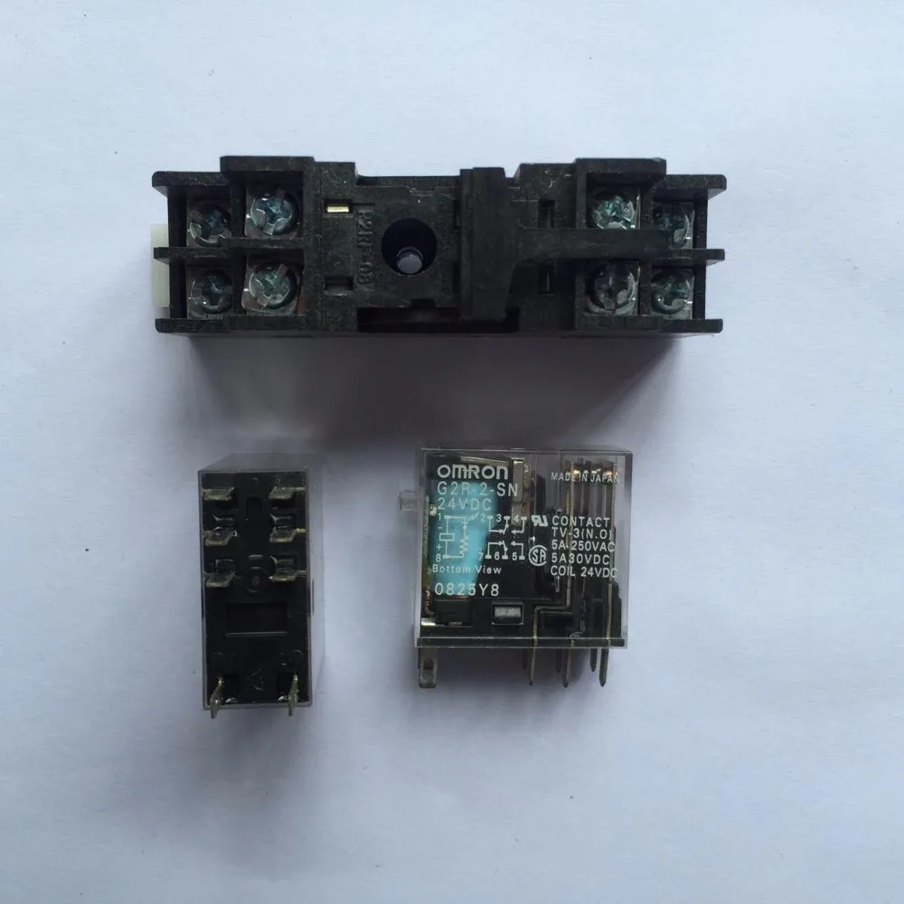 5 шт. G2R-2-S 12VDC 24VDC 110VAC 220VAC реле и основание | Обустройство дома