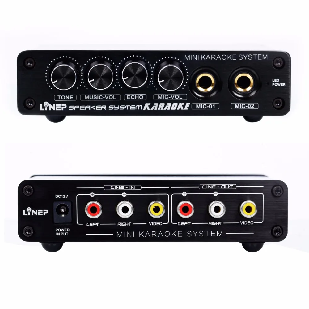 Мини Караоке Системы julyfox мини Sound Mixer Усилители домашние 12 В w/RCA в и из кабель для PC