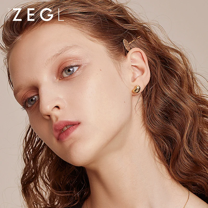 Женские серьги-гвоздики ZEGL sleep простые маленькие серьги для ногтей в форме кости |
