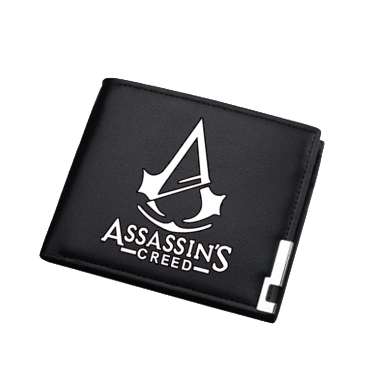Assassins Creed Short Purse Black Long Wallets for Teenager Boys Girls | Багаж и сумки