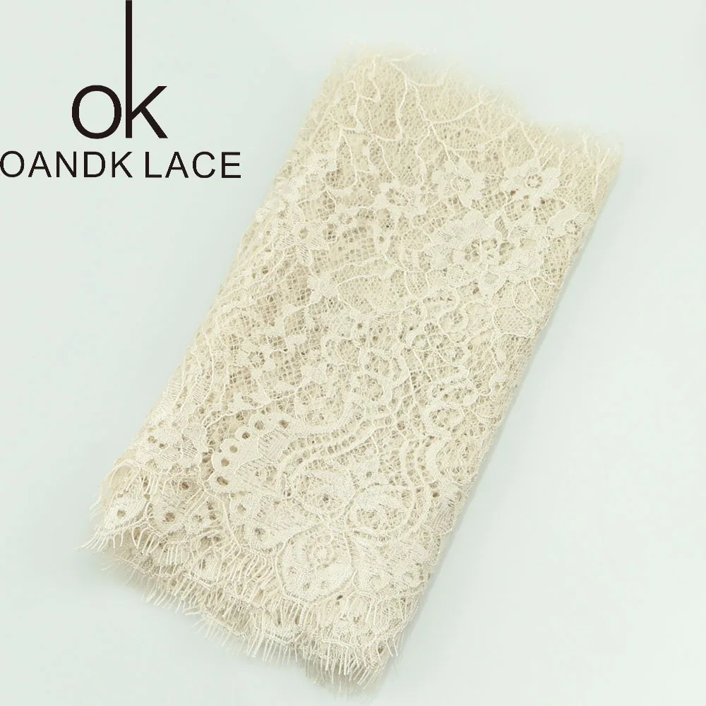 

Кружевная ткань для ресниц 18 см, декоративная Высококачественная мягкая нейлоновая кружевная отделка ресниц, ткань для свадебных платьев
