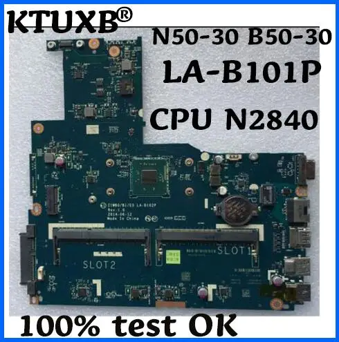 ZIWB0/B1/E0 фотоматеринская плата для Lenovo Φ материнская ноутбука N2840 (без отпечатков