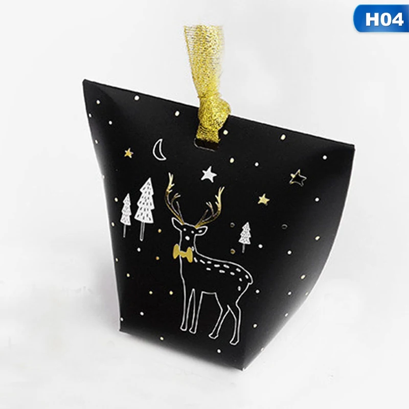 16 1 шт Санта Клаус Олень фестиваль пользу бумажная коробка конфет DIY конфеты подарочные коробки Рождество год коробочка для конфет на вечеринку - Цвет: 16