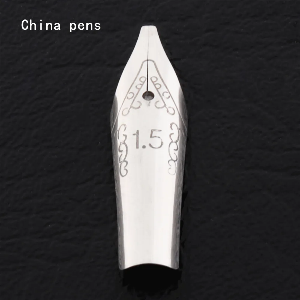 1pcs Nib-1.5 Список фиолетовый 0,38/0,5/0,7/1,1/1,5/1,9/2,5/2,9 мм кончик ручки чернил для написания школьные студенческим пакетом office авторучка канцелярских принадлежностей - Цвет: 1pcs Nib-1.5