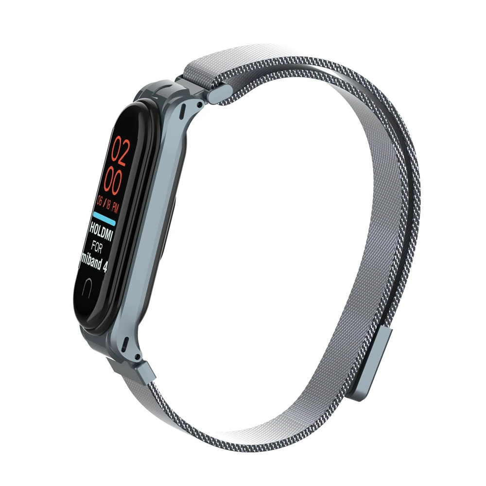 Для mi band 4 3 ремешок металлический магнитный браслет для Xiaomi mi band 4 умный браслет Сменные аксессуары для Xiao mi band 4