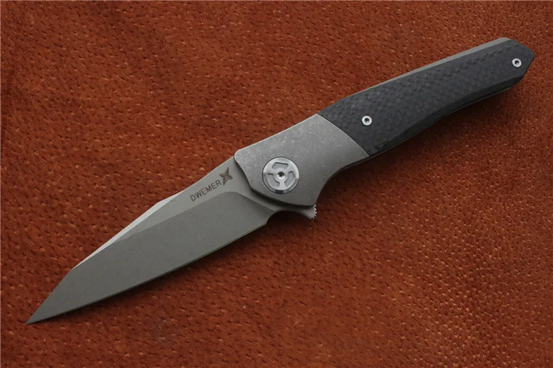 Gray 2 Высокое качество, Maxace Dwemer Assassin складной нож, углеродное волокно(Stonewash), лезвие: M390, Спорт на открытом воздухе Кемпинг Охота Ручной инструмент - Цвет: Gray 2