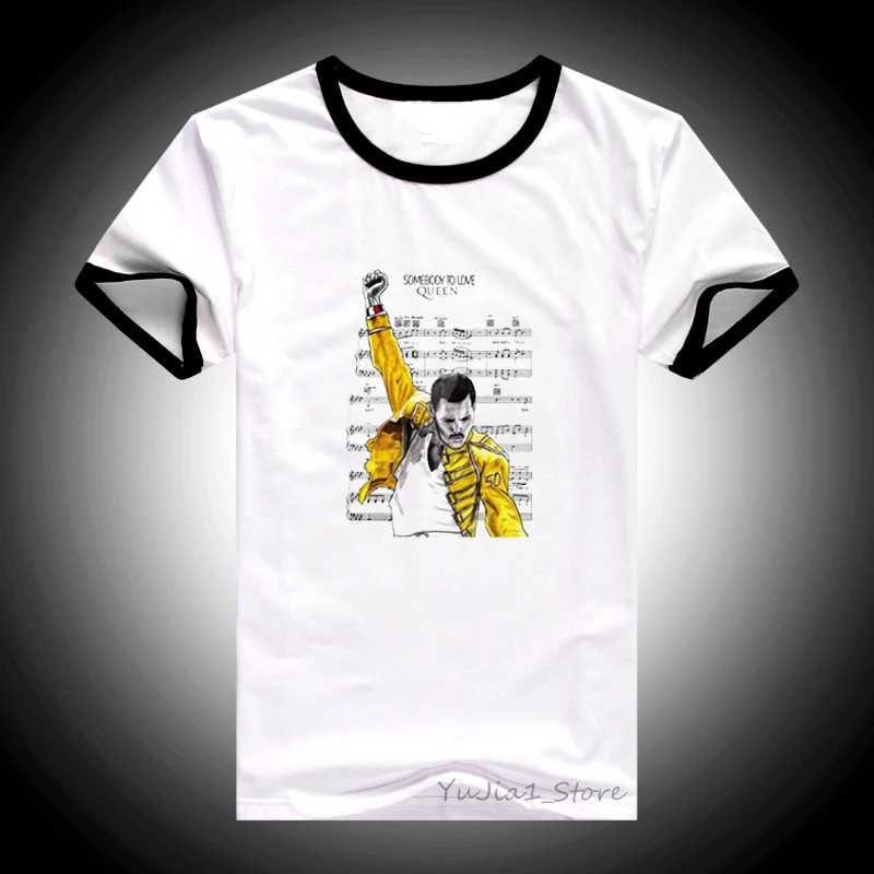 Футболка Freddie Mercury футболки с графическим рисунком женская одежда 2019 королевским