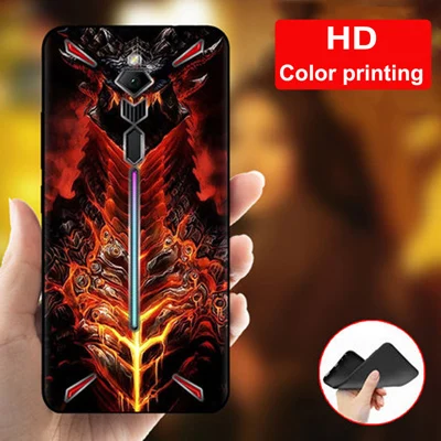 Чехол для zte nubia Red Magic 3, черный бампер, Мягкая силиконовая задняя крышка с рисунком для nubia RedMagic 3 NX629J, чехол для телефона s - Цвет: A5