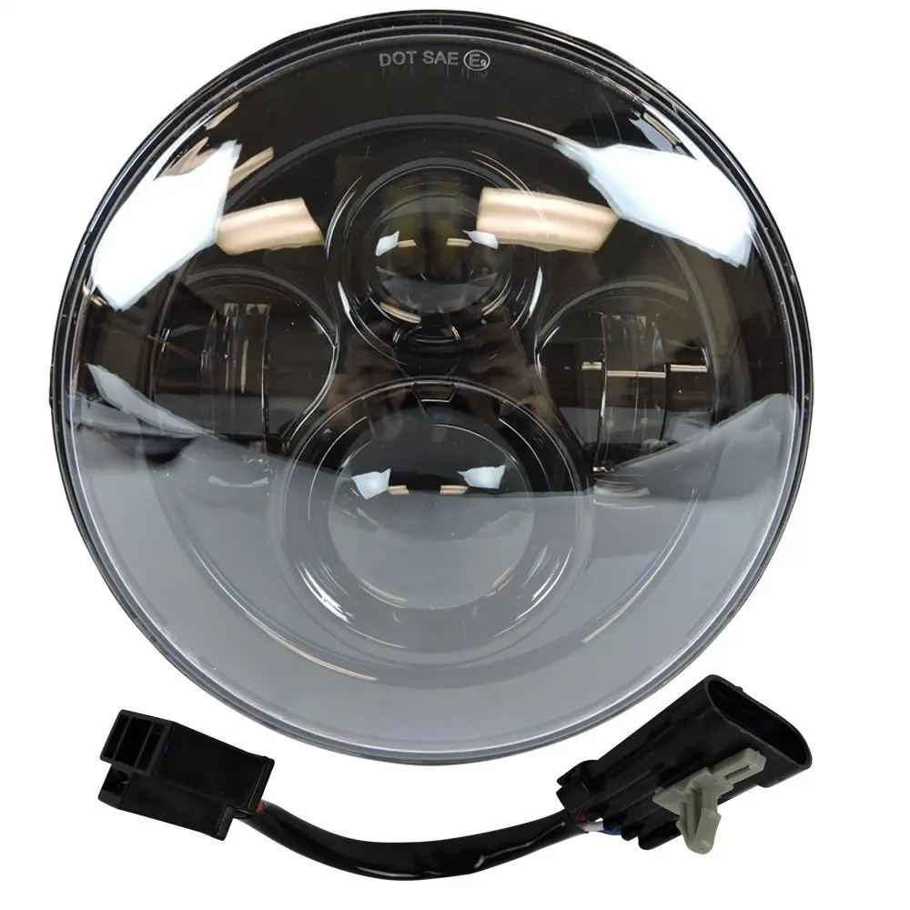 7 "хром светодиодный проектор фара 4 5" Туман прохождения света для Harley Davidson Road