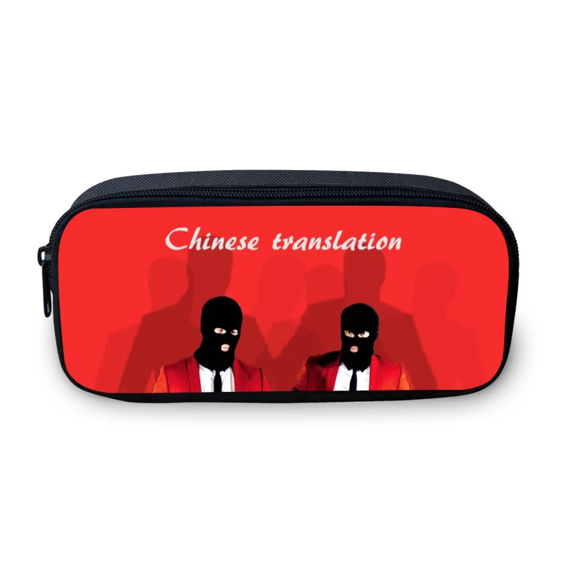 Фиолетовый Новинка года, сумка-карандаш с рисунком «Twenty One Pilots» для мальчиков, большая сумочка, модный кошелек для девочек, классная школьная коробка, школьные принадлежности, сумка в подарок - Цвет: Фиолетовый