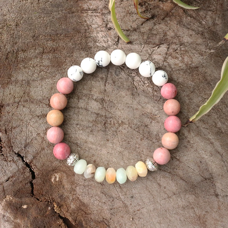 Бусины из натурального камня 8 мм родрохрозит Howlite лотос искусственные духовные