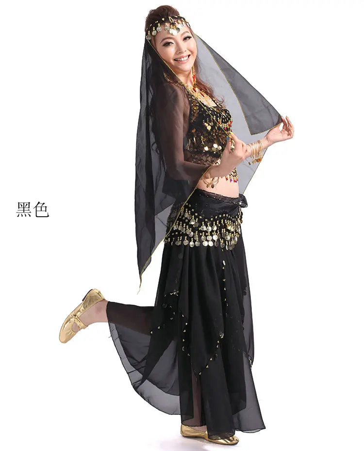 4 шт./1 комплект женский костюм для танца живота|tribal skirt|costume bollywoodbelly dance costumes |