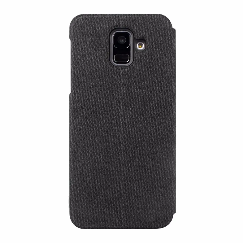 Для samsung Galaxy A6 2018 чехол ткани полный защитный карты Стенд флип для A600F Коке |