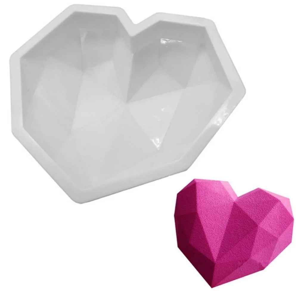 7 ''силиконовая форма для торта в форме сердца Diamond3D выпечки Мусса шоколада