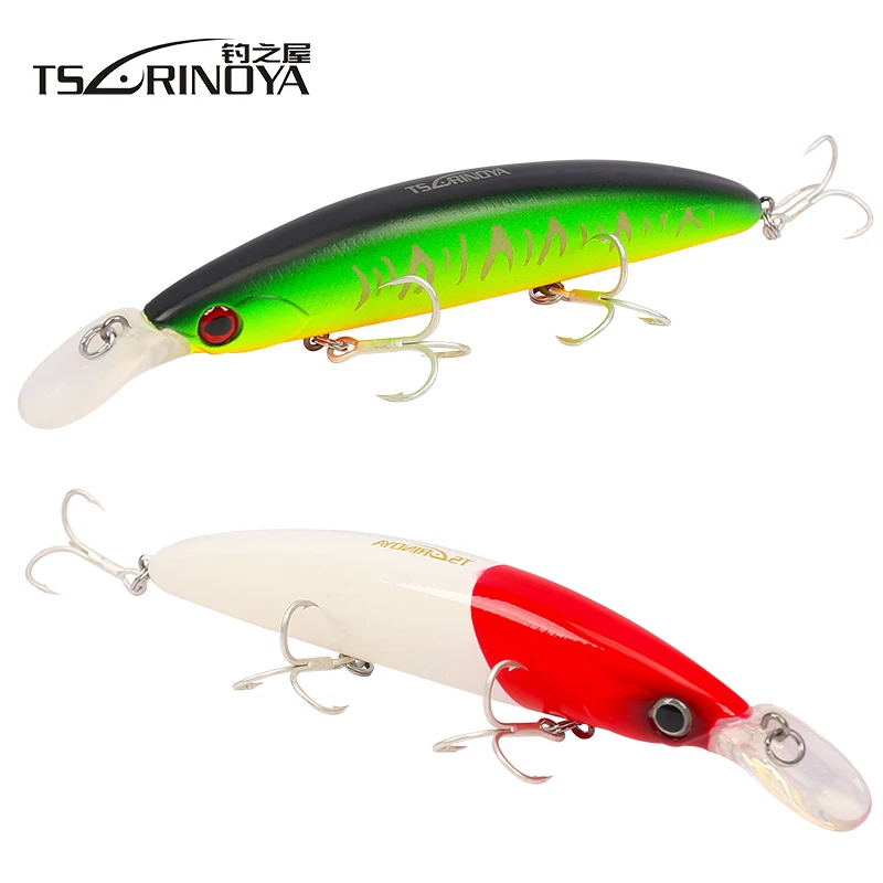 TSURINOYA длинная литая Приманка Minnow 110 мм 20 5 г рыболовная приманка для дайвинга 1 м