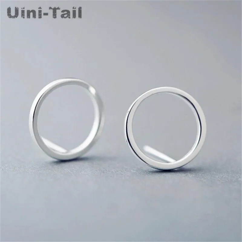 

Серьги Uini-Tail из стерлингового серебра 925 пробы, круглые серьги, модные темпераментные минималистичные серебряные ювелирные изделия, высоко...