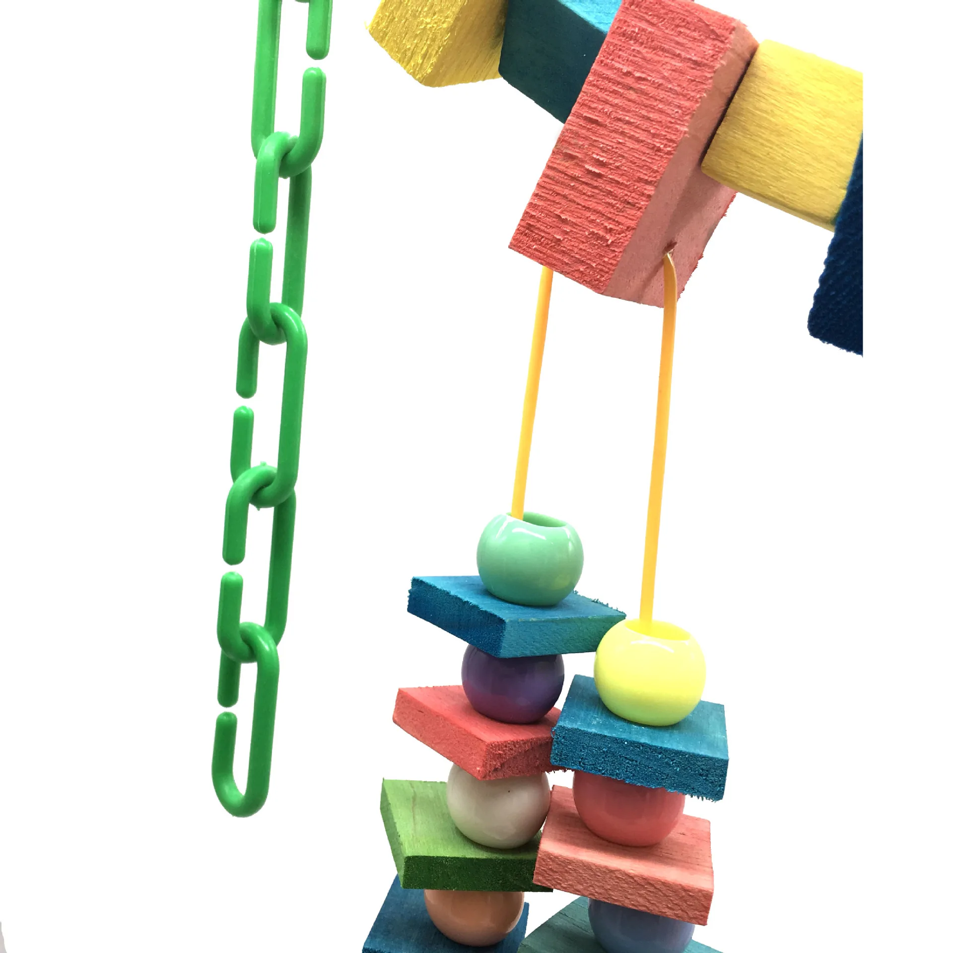 1 шт. игрушки попугая красочная цепочка блок мягкий подвесной мост облако