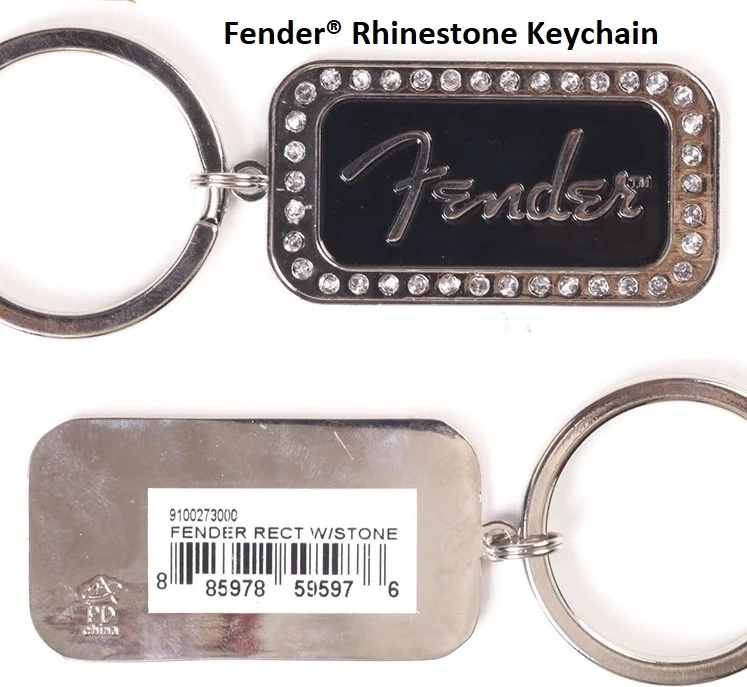 Металлический брелок для гитары Fender Telecaster Stratocaster Logo подлинные продукты