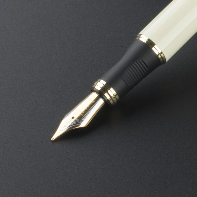JINHAO X450 серая и Золотая авторучка 18 КГП 0 5 мм перо с широким основанием темно