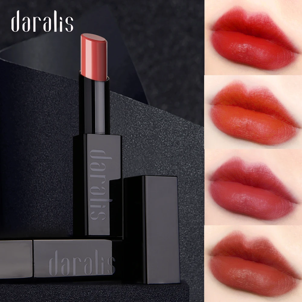 Daralis Matte Lipsticks Waterproof Long-lasting Matte Lipstick Lip Sticks Cosmetic Easy to Wear Matte Batom Makeup Lipstick
