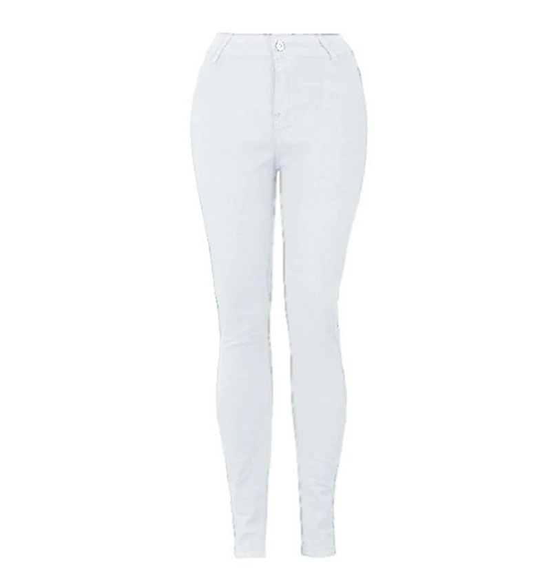 Женские Длинные повседневные джинсы эластичные синие джинсовые брюки узкие