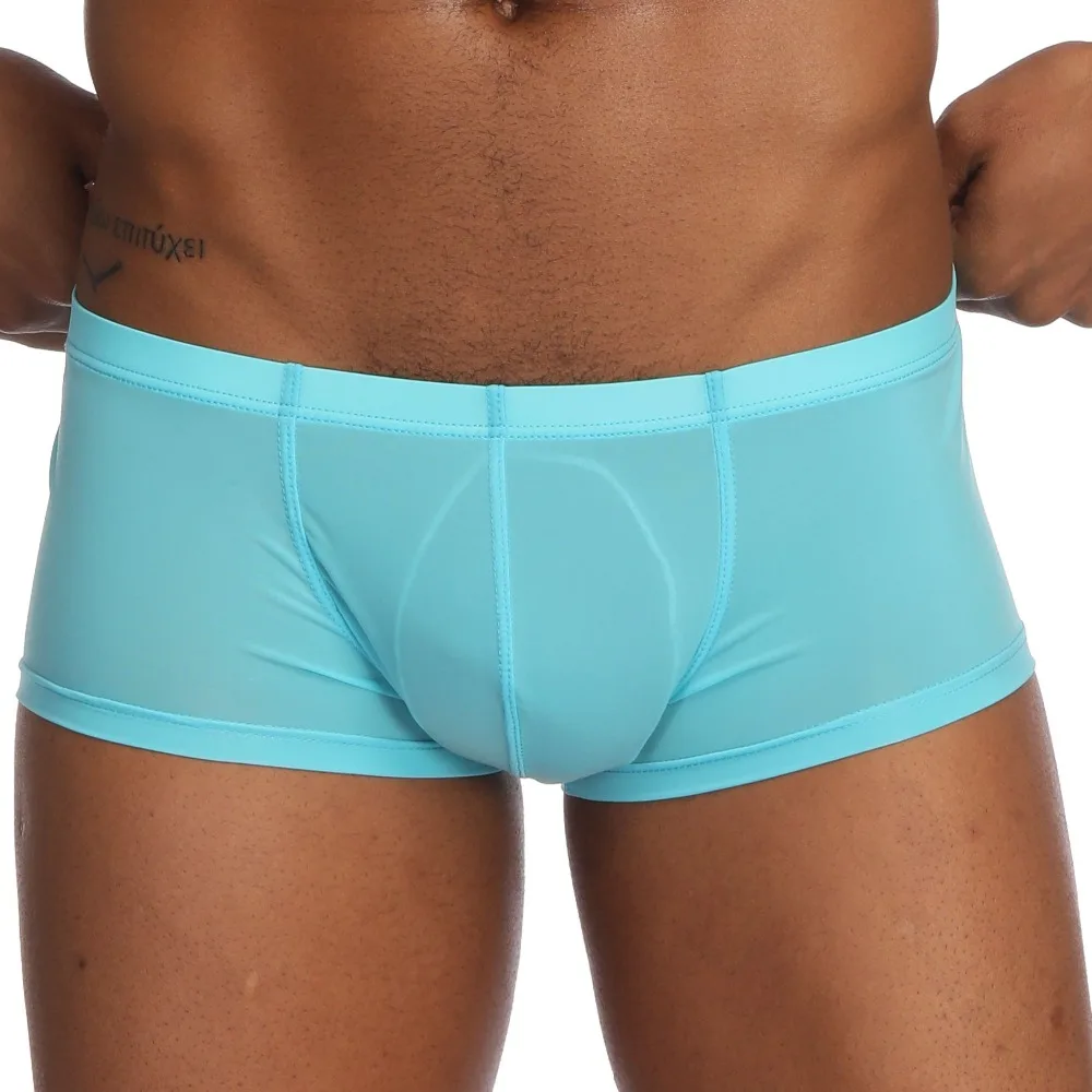 Jockmail, сексуальное мужское нижнее белье, боксеры, шорты, ледяной шелк, u-образный дизайн, гей, нижнее белье, мужские трусы, cueca, боксеры, homme slip