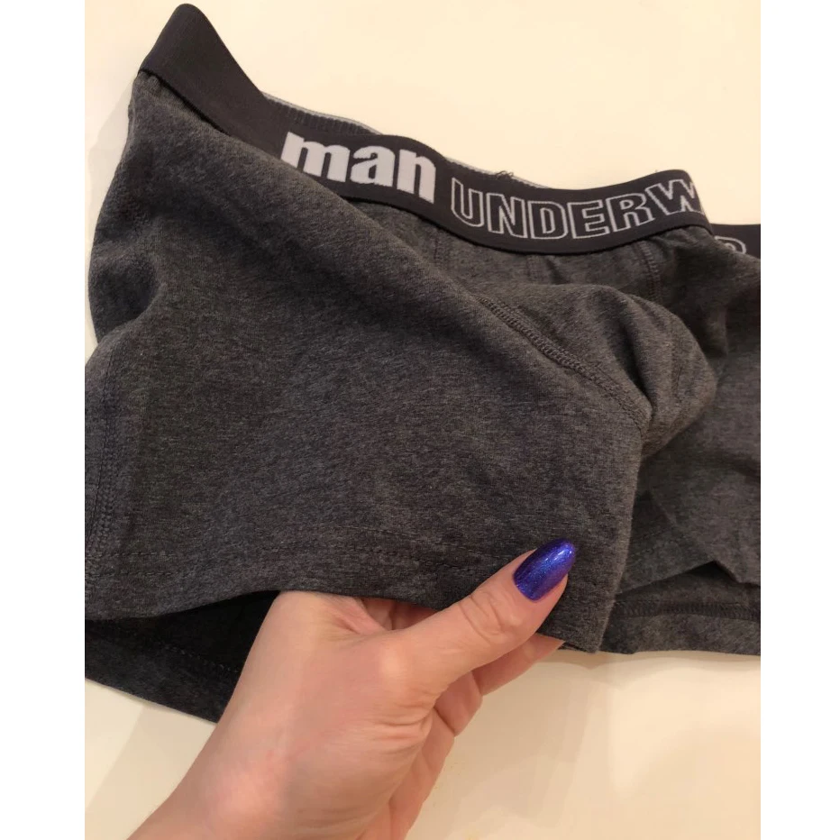 6 шт./лот мужские хлопковые трусы-боксеры с буквенным принтом нижнее белье для