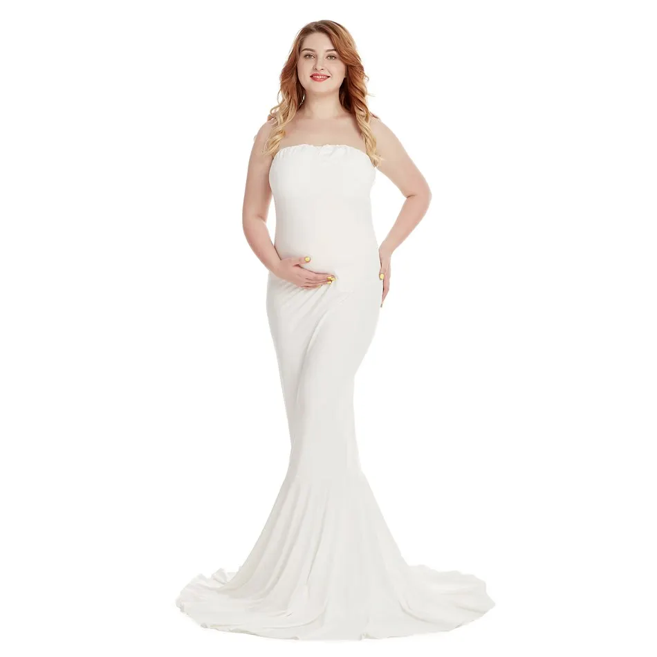 Dress 1 Only VOGUEON Для женщин элегантное платье для беременных фотографии, без рукавов, с застежкой-молнией на спине вечернее Макси-платье для беременных Baby Shower вечерние платья - Цвет: Dress 1 Only