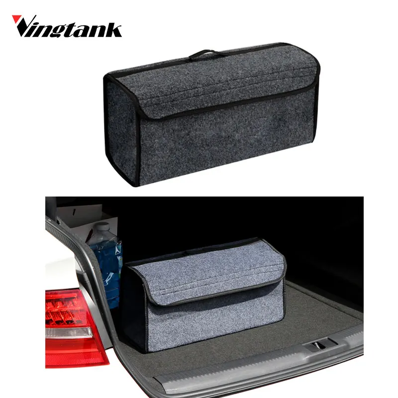 Vingtank автомобильный мягкий войлочный багажник сумка для хранения многофункциональный ящик для инструментов органайзер для инструментов складная сумка аварийная коробка сумка для хранения в багажник автомобиля