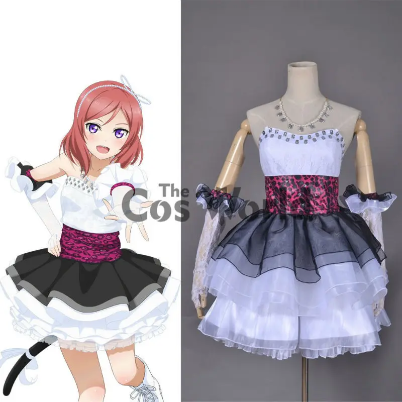 LoveLive! Платье с коротким рукавом Love Live BiBi Nishikino Maki платье для косплея в стиле