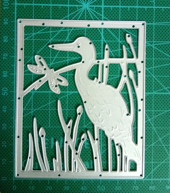 Ufurty Heron Background Metal Cutting Dies New 2019 Stencils for DIY Scrapbooking Paper Card making Decor Craft Embossing | Дом и сад