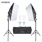 Комплект освещения Andoer для фотостудии, кубический зонт, софтбокс, палатка, фото-и видеооборудование, лампа, штатив, софтбокс, сумка для переноски