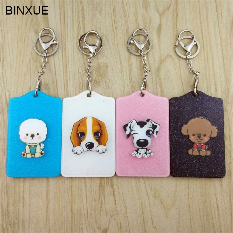 BINXUE посылка Прекрасный щенок двусторонний акрил управление доступом