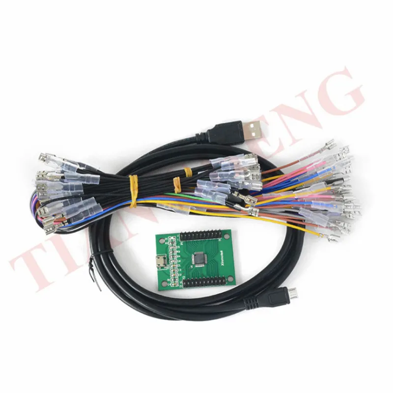Новая модель DIY 2 игроков Аркада к USB контроллер энкодер джойстик соединительный