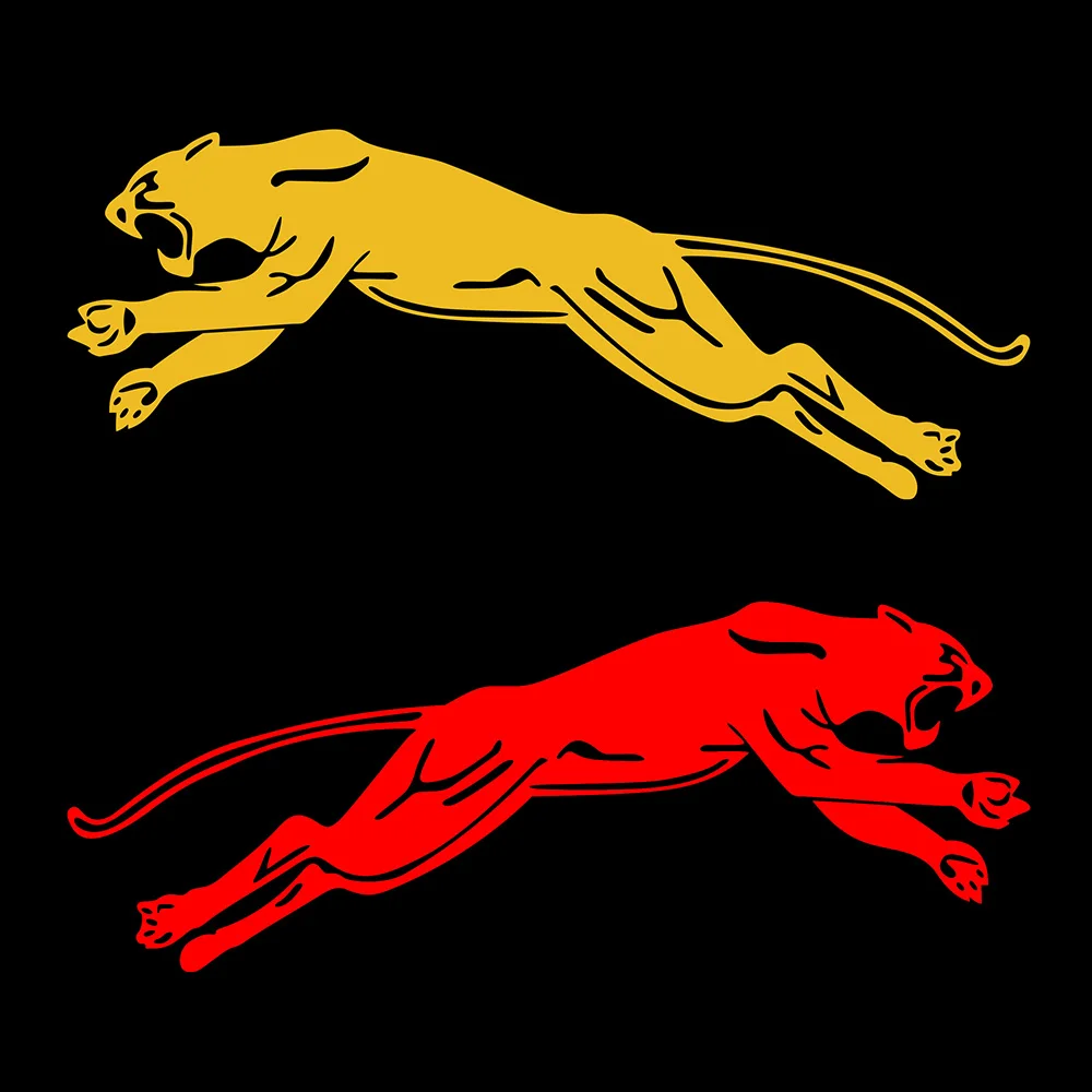 2 шт. леопардовая Автомобильная наклейка пантера водонепроницаемая зеркальная 4