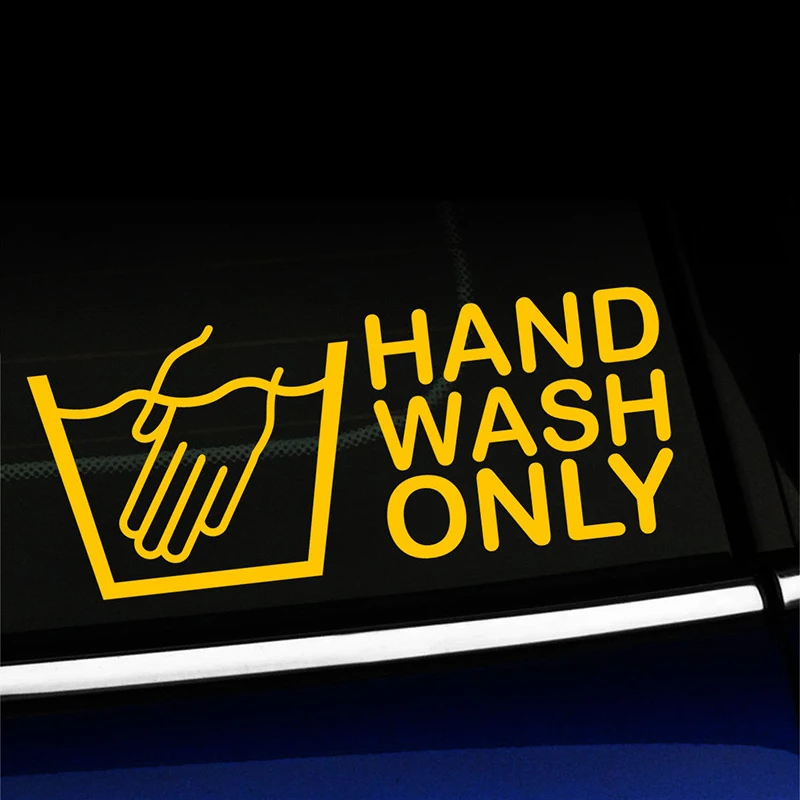 Hand Wash Only Car Truck Sticker Decal Motorcycle SUVs Bumper Window Laptop Stylings | Автомобили и мотоциклы
