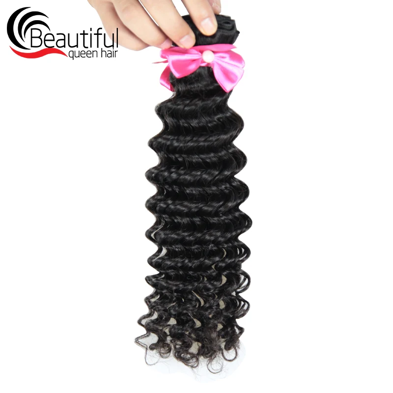 BeautifulQueenHair бразильские волнистые волосы пряди 100% человеческие для наращивания 12