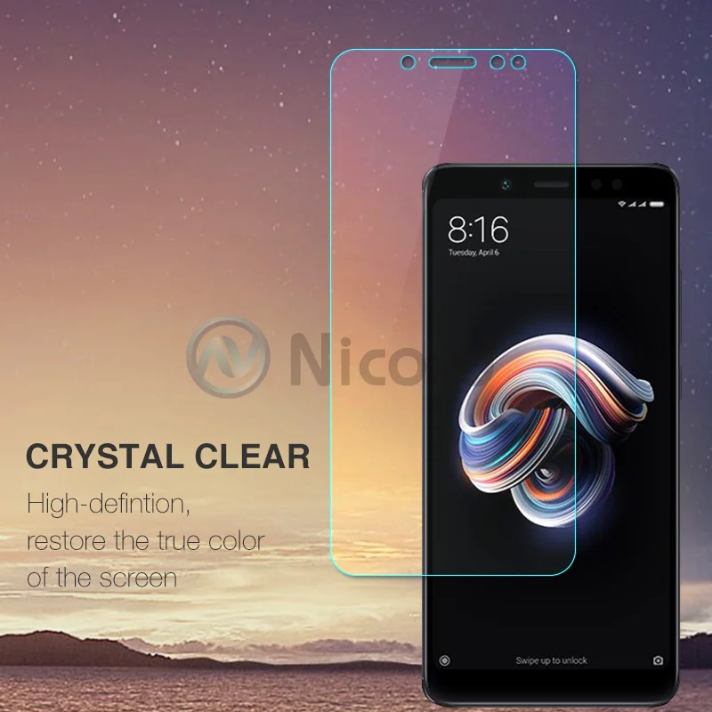 Закаленное стекло Nicotd 2.5D 9H Премиум для Xiaomi Redmi Note 5 защитная пленка из закаленного